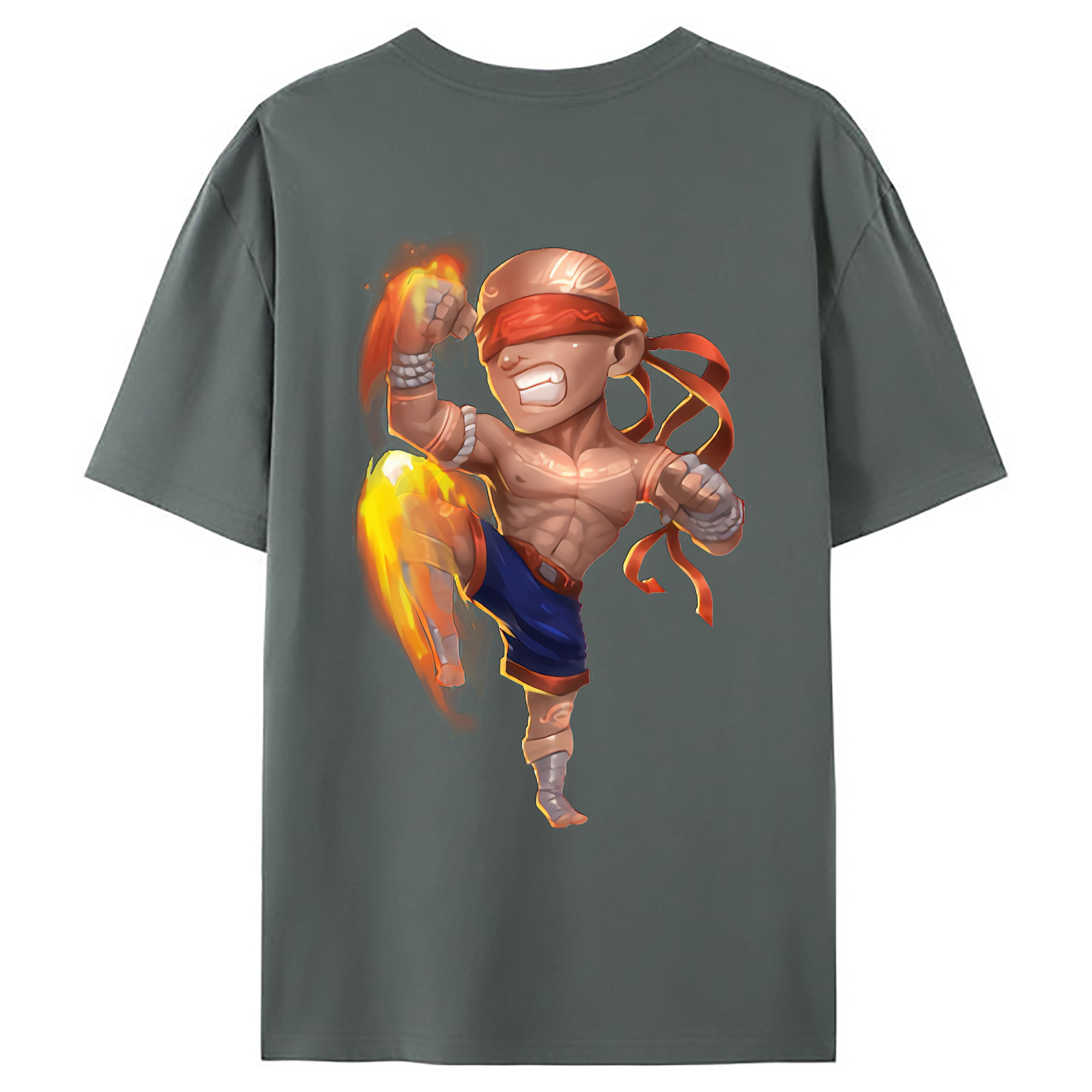 （画像用） リーグ・オブ・レジェンド League of Legends LOL 綿100％ メンズ半袖Tシャツ（バックプリント） 通気性